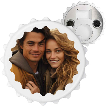 SEO. Flaschenöffner mit UV Druck - Foto Motiv - Personalisiert mit eigenem Bild - Kronkorken Linkreich
