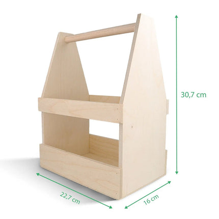 SEO. Flaschenträger aus Holz für 6 Flaschen - Linkreich