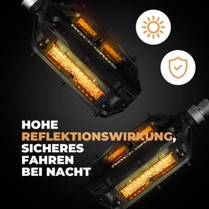 Flat Fahrradpedale Rutschfest mit Reflektorstreifen (Fahrradpedale) kaufen bei Linkreich – Jetzt entdecken!