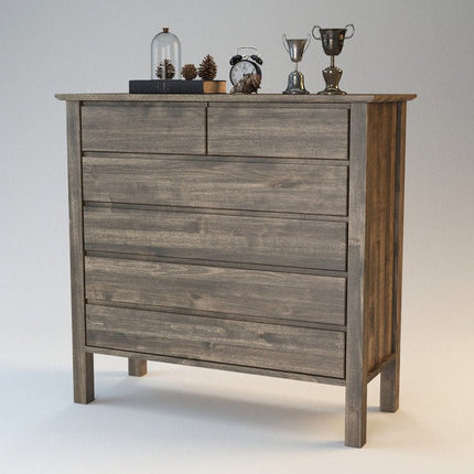 SEO. FLORANCE Schubladen Massivholz Kommode - Light - Wenge Linkreich