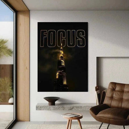FOCUS - Leinwandbild Motivation (Canvas) kaufen bei Linkreich – Jetzt entdecken!