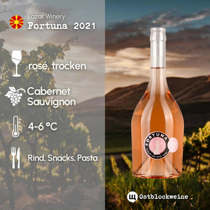 SEO. Fortuna Rosé 2021 - trocken aus Mazedonien - Linkreich