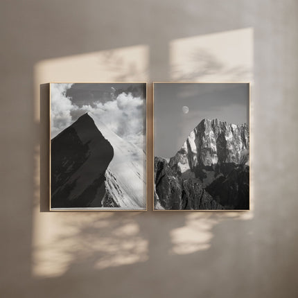 Aiguille de Bionnassay & Grandes Jorasses  – Mountain Wall Art Prints