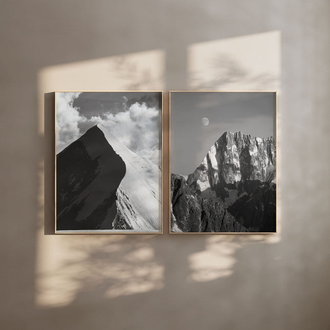 Aiguille de Bionnassay & Grandes Jorasses  – Mountain Wall Art Prints