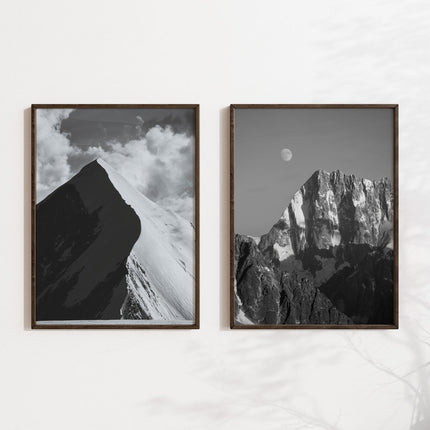 Aiguille de Bionnassay & Grandes Jorasses  – Mountain Wall Art Prints