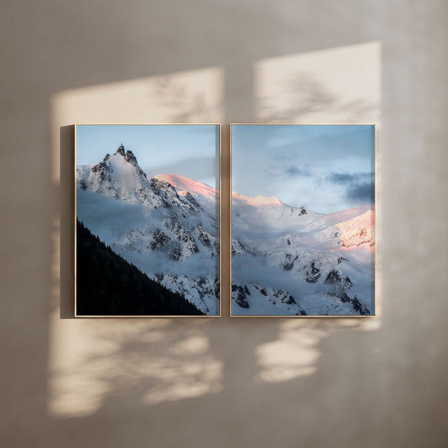 Aiguille du Midi & Mont Blanc Sunrise Wall Art – Premium Mountain Photography