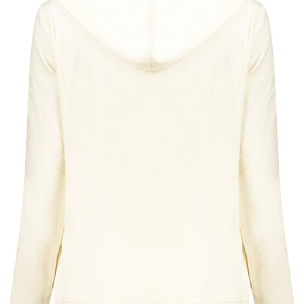 SEO. FREDDY Sweatshirt Damen mit Reißverschluss – Hoodie mit Strass-Applikation - Beige Linkreich