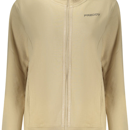 FREDDY Sweatshirt Damen mit Reißverschluss – Blaues Langarm-Sweatshirt für Herbst/Winter