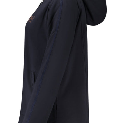 FREDDY Sweatshirt Damen mit Reißverschluss – Hoodie mit Strass-Applikation