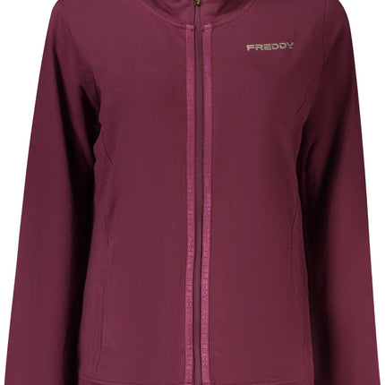 FREDDY Sweatshirt Damen mit Reißverschluss – Blaues Langarm-Sweatshirt für Herbst/Winter