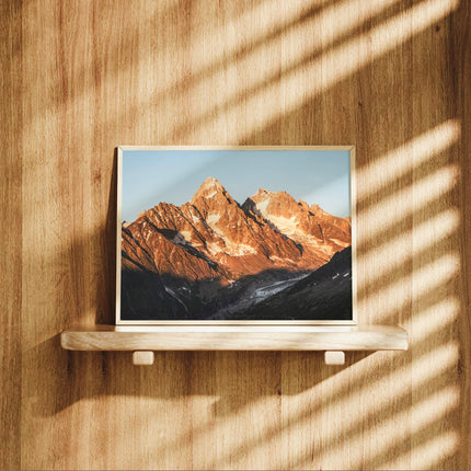 Aiguille du Chardonnet Chamonix Wall Art Print - French Alps Décor