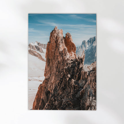 Aiguille d'Entrèves Print – Chamonix Alpine Wall Art for Modern Decor