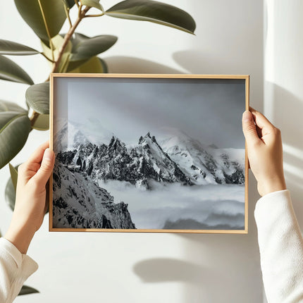 Aiguille du Midi Art Print – Mont Blanc Wall Art, Chamonix Photography