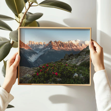 Mont Blanc Massif Wall Art Print - Chamonix Print