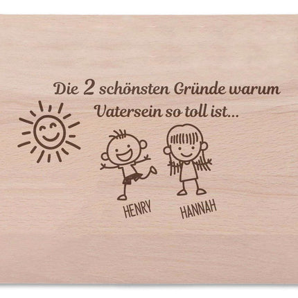 SEO. Frühstücksbrettchen Der schönste Grund warum Vater sein so toll ist - Linkreich
