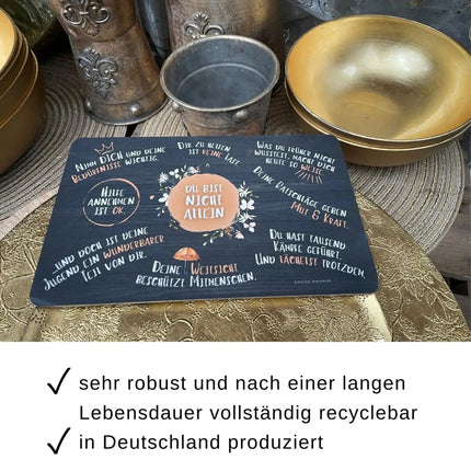 SEO. Frühstücksbrettchen „Du bist nicht allein“ - Linkreich