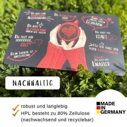 SEO. Frühstücksbrettchen “Du bist" (rot) - Linkreich