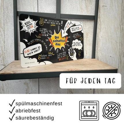 SEO. Frühstücksbrettchen „Du schaffst das“ - Linkreich