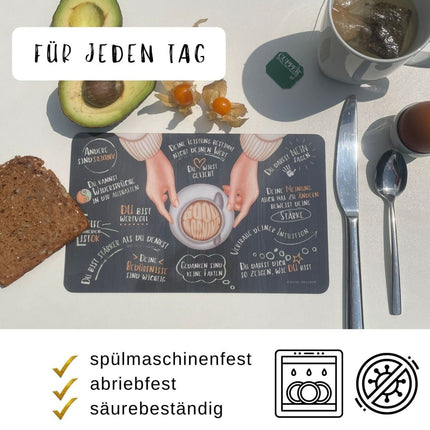 SEO. Frühstücksbrettchen „Guten Morgen - Bestärkung“ - Linkreich
