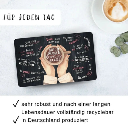 SEO. Frühstücksbrettchen "Guten Morgen Bonustochter“ - Linkreich