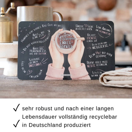 SEO. Frühstücksbrettchen "Guten Morgen Enkeltochter“ - Linkreich