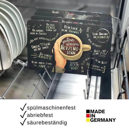 SEO. Frühstücksbrettchen "Guten Morgen Herzenssohn" - Linkreich