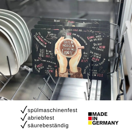 SEO. Frühstücksbrettchen: "Guten Morgen Lieblingstante" - Linkreich