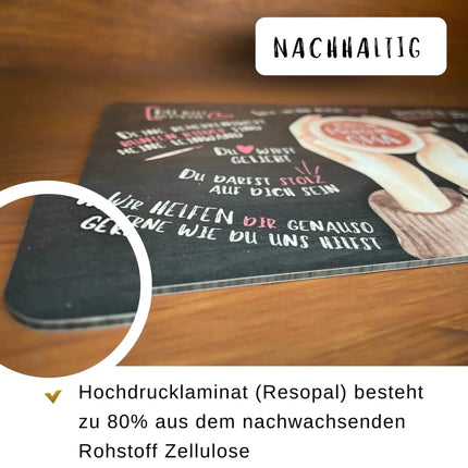 SEO. Frühstücksbrettchen “Guten Morgen Oma" - Linkreich