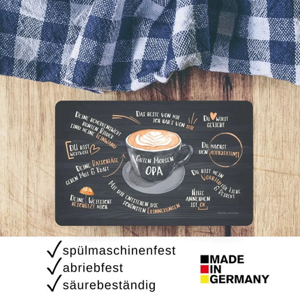 SEO. Frühstücksbrettchen “Guten Morgen Opa" - Linkreich