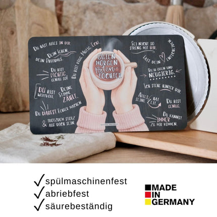 SEO. Frühstücksbrettchen "Guten Morgen Patentochter“ - Linkreich