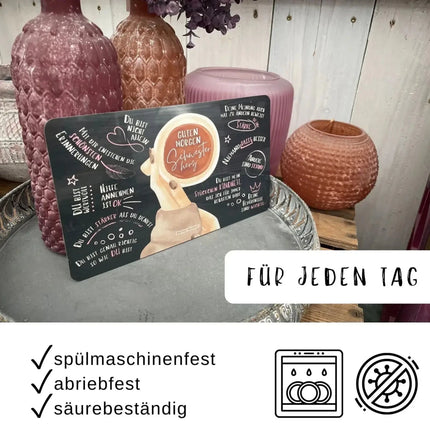 SEO. Frühstücksbrettchen „Guten Morgen Schwesterherz“ - Linkreich