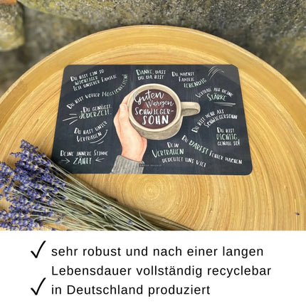 SEO. Frühstücksbrettchen "Guten Morgen Schwiegersohn" - Linkreich