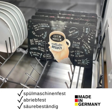SEO. Frühstücksbrettchen "Guten Morgen weltbester Bruder“ - Linkreich