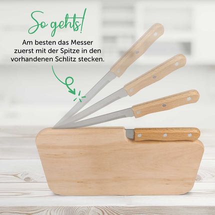 SEO. Frühstücksbrettchen mit Gravur - Inklusive Messer - Bester Papa mit Name - Linkreich