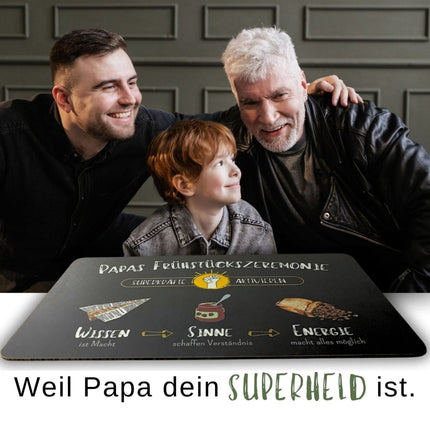 SEO. Frühstücksbrettchen “Papas Frühstückszeremonie" - Linkreich