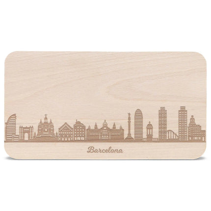 SEO. Frühstücksbrettchen Skyline Barcelona - Linkreich