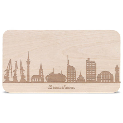 SEO. Frühstücksbrettchen Skyline Bremerhaven - Linkreich