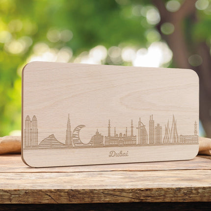 SEO. Frühstücksbrettchen Skyline Dubai - Linkreich