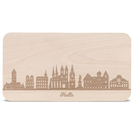 SEO. Frühstücksbrettchen Skyline Halle - Linkreich