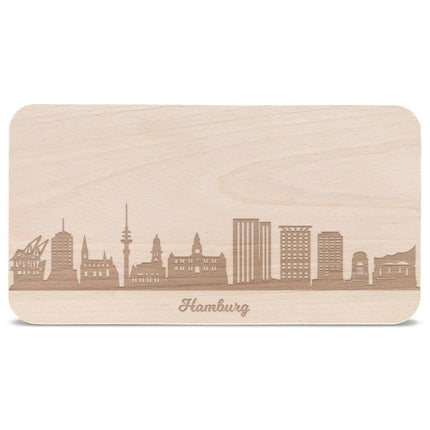 SEO. Frühstücksbrettchen Skyline Hamburg - Linkreich
