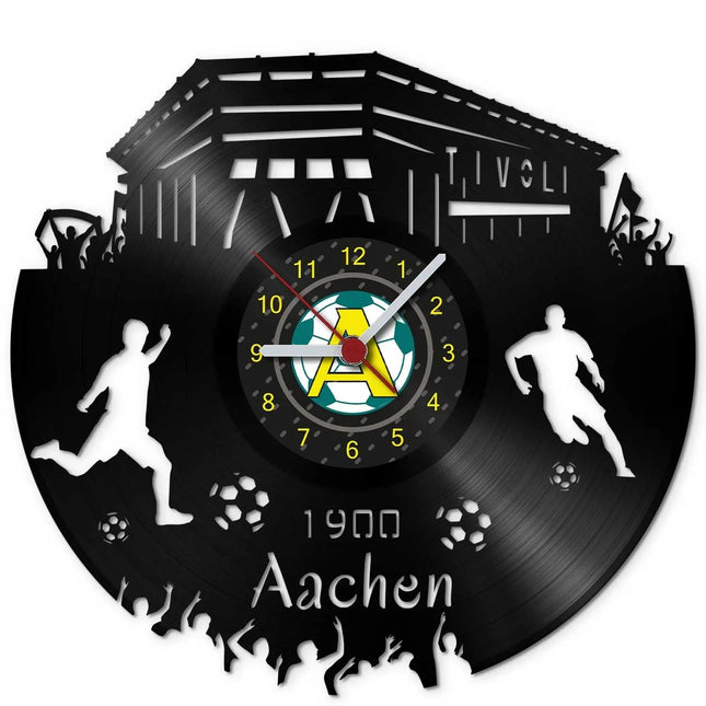 SEO. Fussball Wanduhr aus Vinyl Vereinsliebe Aachen - Linkreich