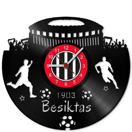 SEO. Fussball Wanduhr aus Vinyl Vereinsliebe Besiktas - Linkreich