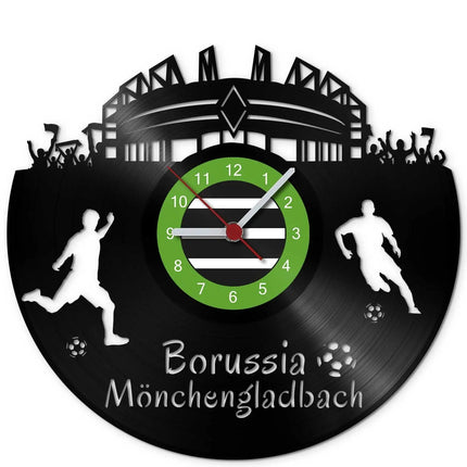 SEO. Fussball Wanduhr aus Vinyl Vereinsliebe Borussia Mönchengladbach - Linkreich