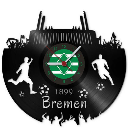 SEO. Fussball Wanduhr aus Vinyl Vereinsliebe Bremen - Linkreich