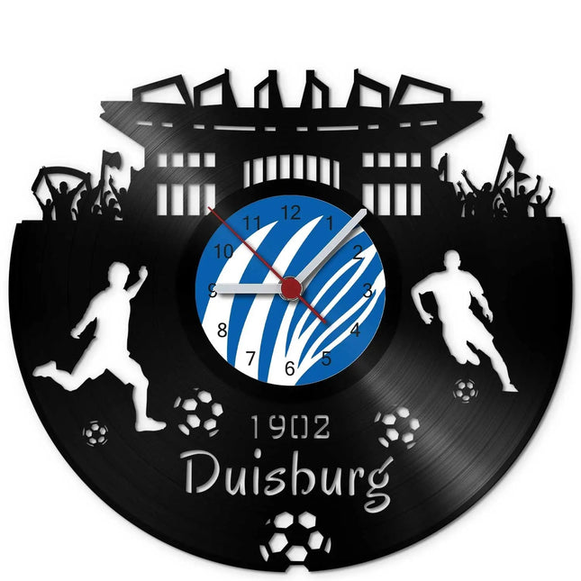 SEO. Fussball Wanduhr aus Vinyl Vereinsliebe Duisburg - Linkreich