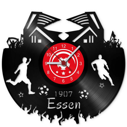 SEO. Fussball Wanduhr aus Vinyl Vereinsliebe Essen - Linkreich