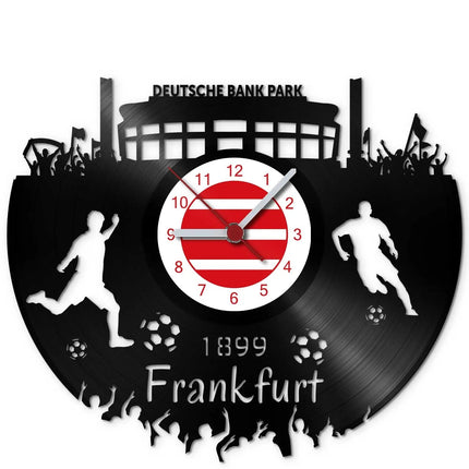 SEO. Fussball Wanduhr aus Vinyl Vereinsliebe Frankfurt - Linkreich
