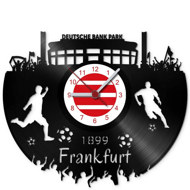 SEO. Fussball Wanduhr aus Vinyl Vereinsliebe Frankfurt - Linkreich