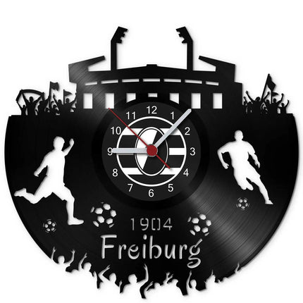 SEO. Fussball Wanduhr aus Vinyl Vereinsliebe Freiburg - Linkreich