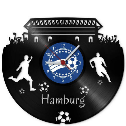 SEO. Fussball Wanduhr aus Vinyl Vereinsliebe Hamburg - Linkreich